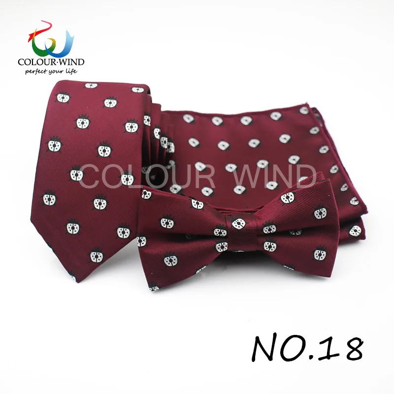 Стиль с животным принтом полиэстер галстук набор для Для мужчин Бизнес Костюмы Аксессуары Gravatas много галстук-бабочку карман площадь 24*24 см - Цвет: 18