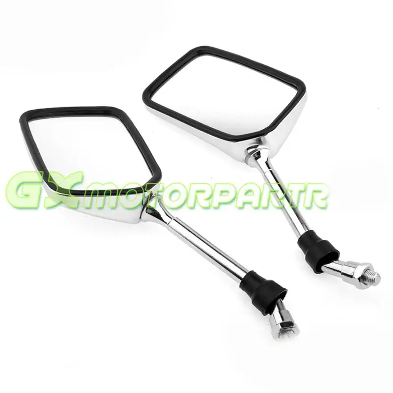 

Universal Motorcycle Chrome Rear Mirror Scooter Motorbike Modification Back Side Mirrors for honda CB400 CB750 CB1000 CB1300