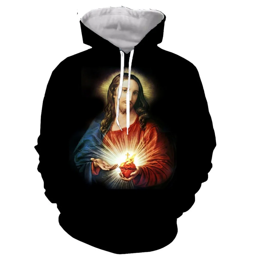 

Jesus 3D printed men women hooded hoodie sweatshirt fashion graphic hoodie casual streetwear pullover hoodie