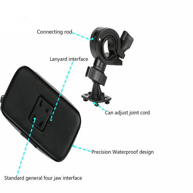 Велосипед Мотоцикл держатель с Водонепроницаемый чехол сумка крепление на руль велосипеда(держатель для телефонов, подставка для iPhone samsung Note3/4/5 gps