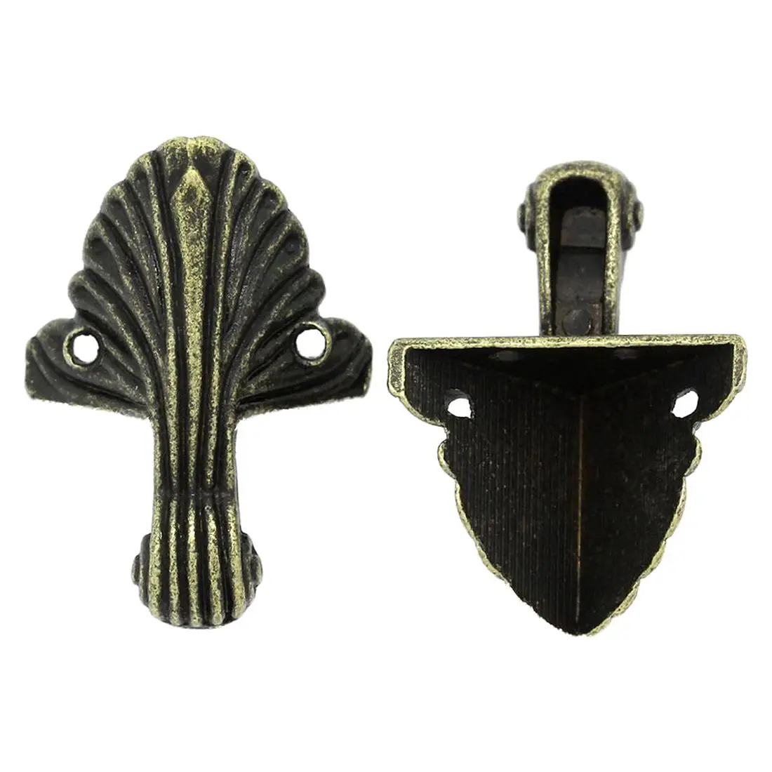 

5PCs Case Box Corners For Furniture Decor Pattern Carved 3.2x1.5cm