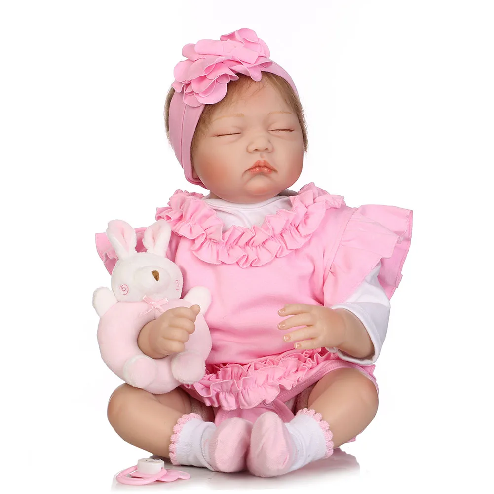 

55CM Jointed Reborn Doll Lifelike Baby Dolls House Play Toys for Infant Playmate Christmas Gift YH-17