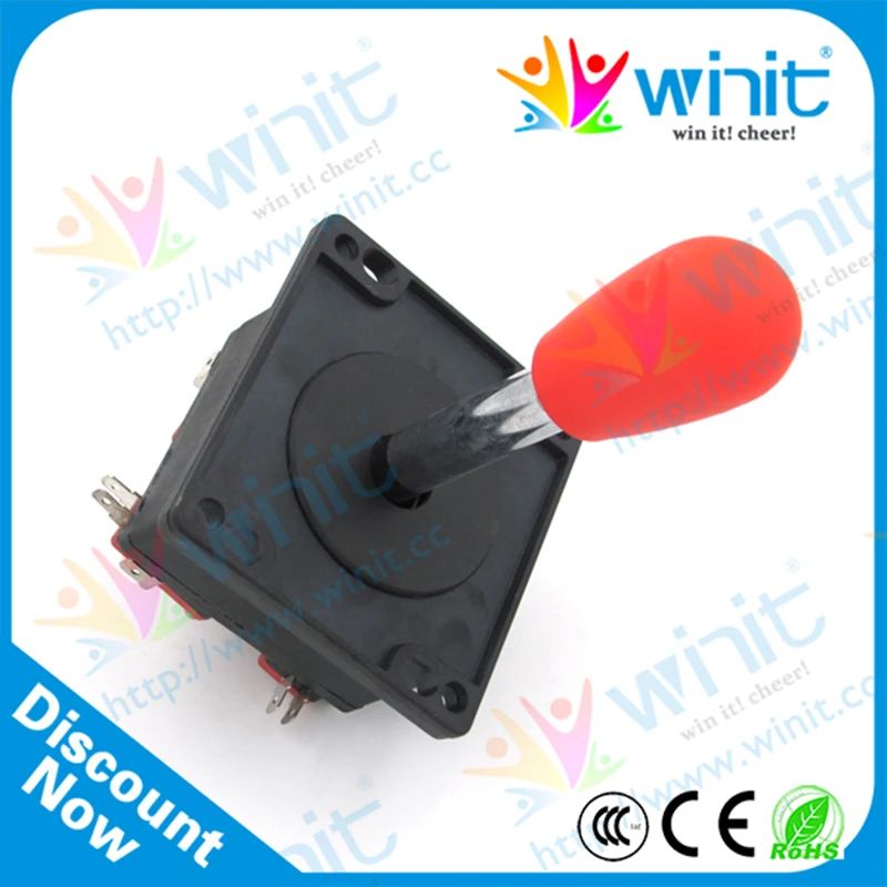 

Spanish Arcade Joystick Game Machine PC Arcade Joystick PC Panel Kit Black And Red Mini Arcade Stick For Game Machine