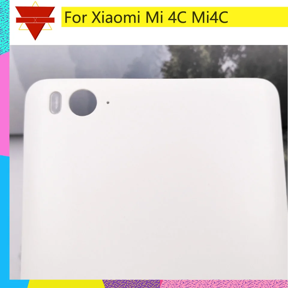 10 шт./партия задняя крышка батарейного отсека для Xiaomi Mi 4C Mi4C 5 0 дюйма|Корпусы и