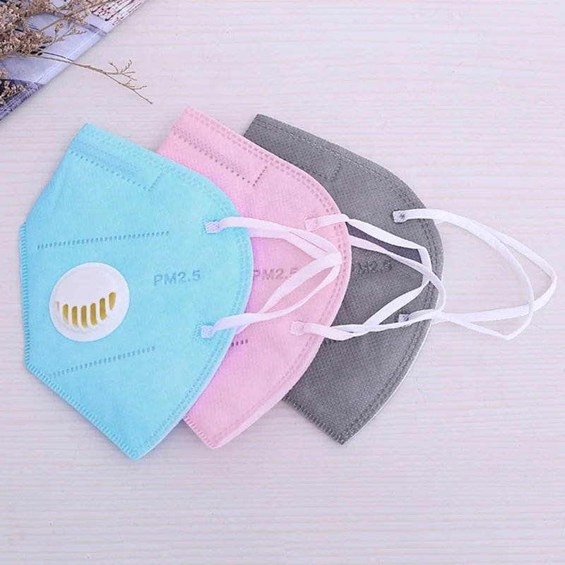 

5Pc Activated Carbon Collapsible Dust Mask Charcoal Particulate Filter Respirator Breathable Face Mask Workplace Safety Supplies