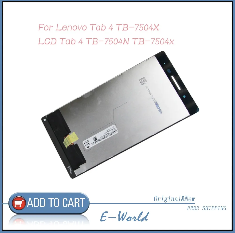 ЖК-экран с сенсорным экраном для lenovo Tab 4 TB-7504X TB-7504N TB-7504 Tablet PC