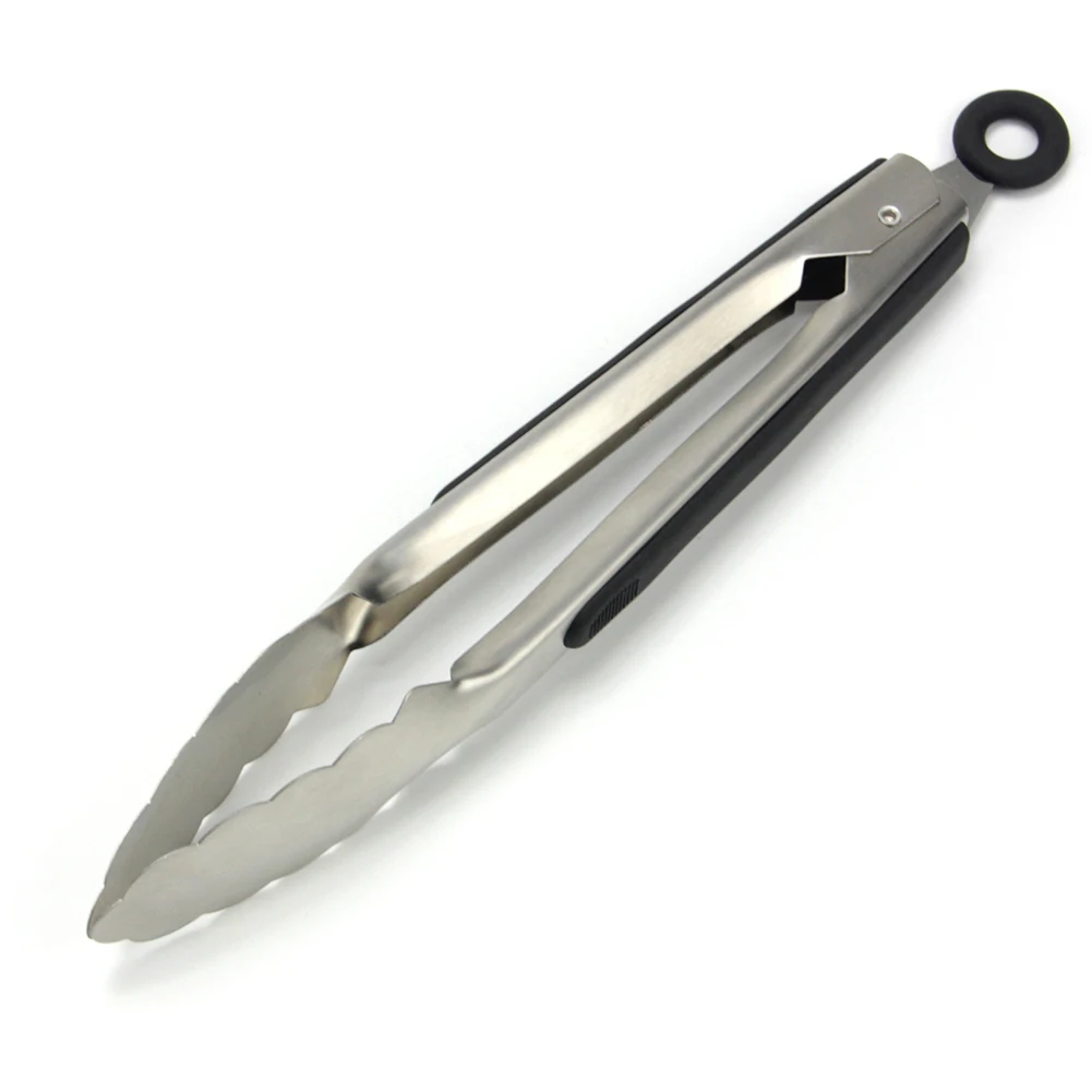 

Locking Tong Non-Slip BBQ Buffet Lightweight Bread 9 Inch Hotel Stainless Steel