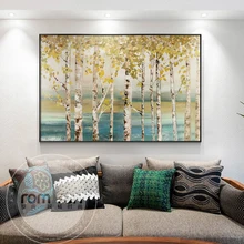 Cuadro nostálgico de La imagen de árbol dorado, póster de moda n impreso, imagen artística para pared para sala de estar, dormitorio, pasillo, decoración del hogar