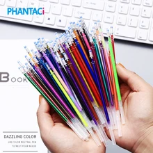 100 шт./лот 100 цвета, шариковая ручка, многоцветная ручка для рисования, гелевая ручка для рисования, Набор сменных стержней, канцелярские принадлежности для школы