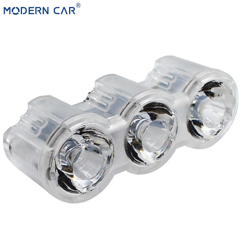 Современный автомобильный один ряд 3 xbulbs 12V DRL дневная ходовая лампа мотоцикла светодиодный светильник ting передние противотуманные фары светильник кронштейн атмосфера светильник s