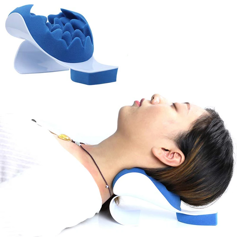 Neck Support Relaxer Shoulder Chiropractic Pillow Traction Stretcher