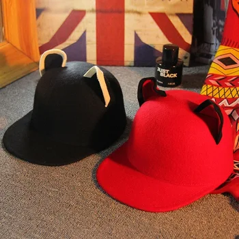 

2019 Spring Summer Fashion Hat Cute Cat Ears Caps Women Hats Women's Hat Baseball Caps Beret Breathable Equestrian Hat
