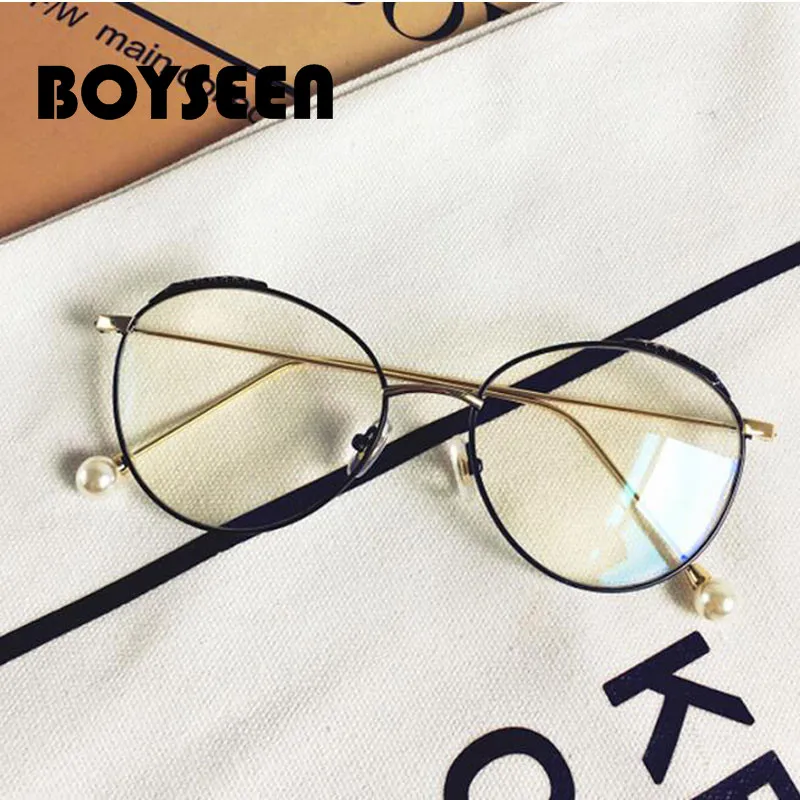 BOYSEEN, ретро круглые очки, прозрачные очки, оптические очки, оправа для очков, женские прозрачные очки 1769