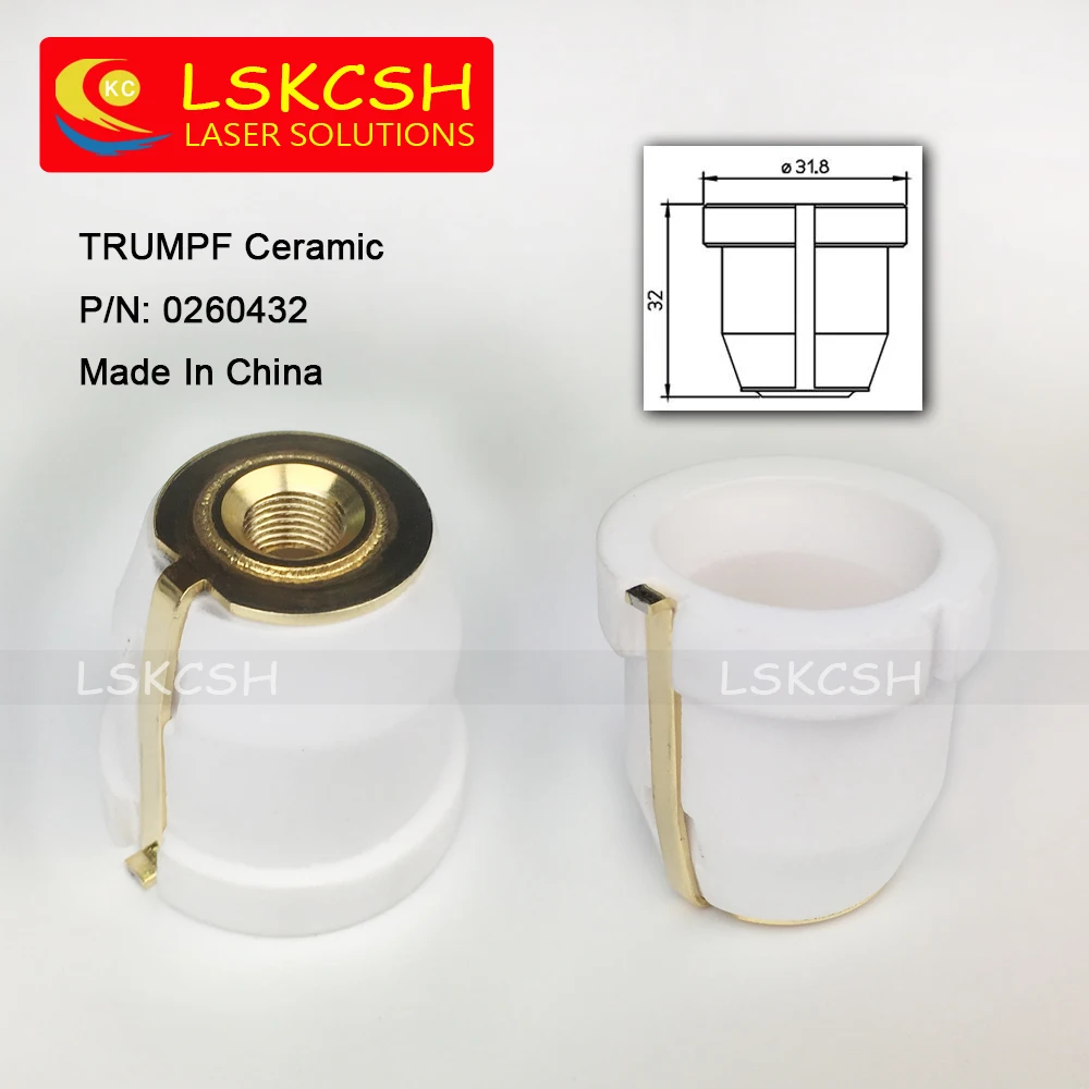 

Free Shipping TRUMPF Laser Ceramic Nozzle Holder 0260432 Made In China For TRUMPF Co2/fiber laser Cutting Machines