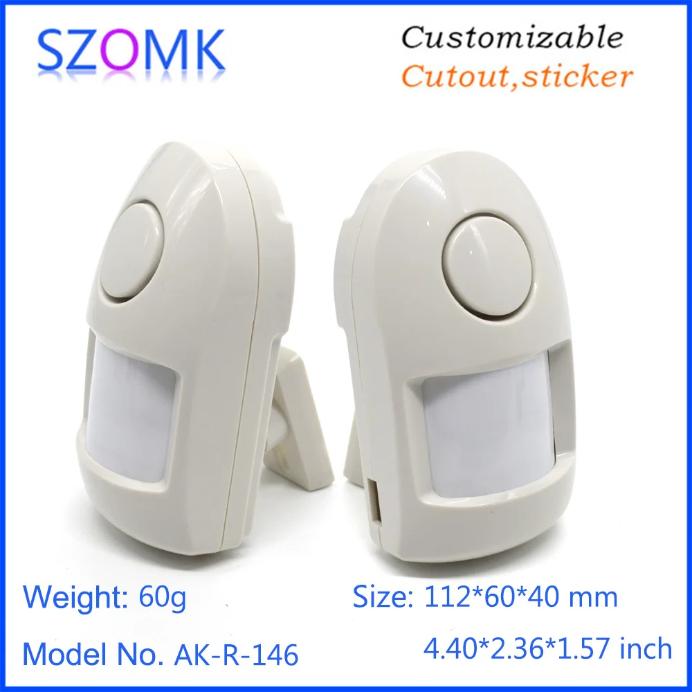 

4 pcs 112*60*40mm plastic enclosure housing for intelligent human body infrared induction switch szomk PIR motion junction box