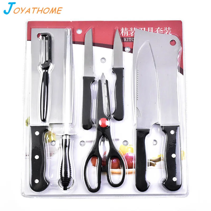 

Joyathome 8pcs Kitchen Knife and Scissor Set Sets of Kitchen Knives Cooking Tool Kitchen Accessories Scissor Kitchen Tools