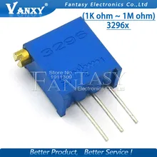 10 шт. 3296 серии 3296X резистентный тримпотовый потенциометр 1K 2K 5K 10K 20K 50K 100K 200K 500K 1M Ом 100R 200R 500R