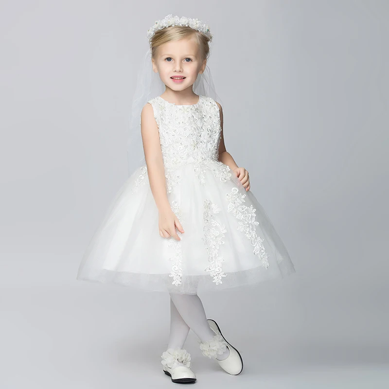 childrens white bridesmaid dresses