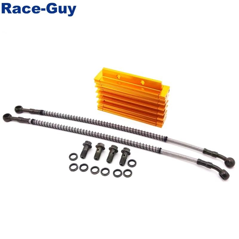 Race-Guy CNC Aluminum Oil Cooler For Chinese Pit Dirt Motor Bike Trail Motorcycle 125cc 140cc 150cc