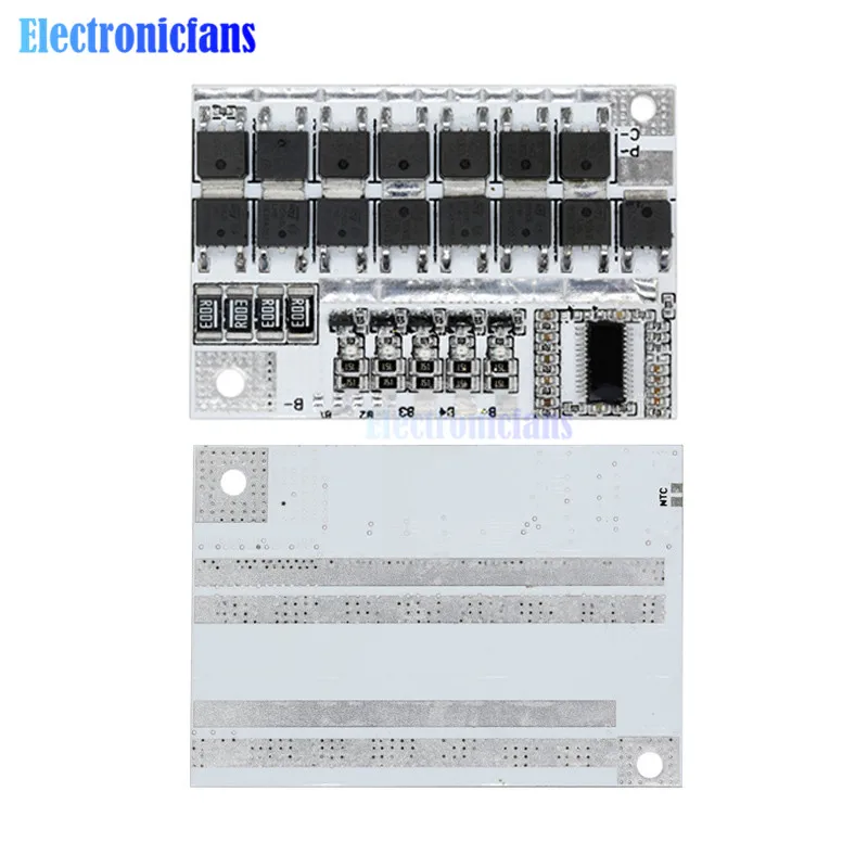 3S 4S 5S 12 в 18 в 21 в 100A BMS полимерная литий-ионная аккумуляторная плата защиты 18650 литий-полимерная плата для зарядки