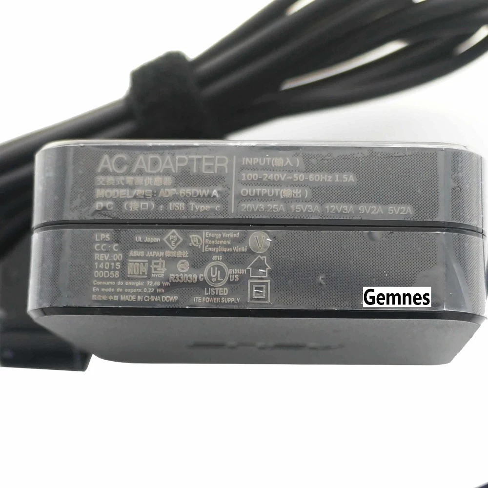 New 65W USB Type C Laptop Mobile Phone Power Adapter Charger for Lenovo Asus HP Dell Xiaomi Huawei Universal 20V 3.25A ADP-65DW New 65W USB Type C Laptop Mobile Phone Power Adapter Charger for Lenovo Asus HP Dell Xiaomi Huawei Universal 20V 3.25A ADP-65DW