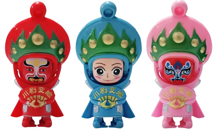 Toyvian Chinese Features Peking Opera Face Doll Electric Toy Dolls Figurine Childrens Creative Memorial Gifts Without Battery