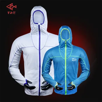 

Daiwa Fishing Clothing For Men Summer Outdoor Sports Breathable Anti-Uv Ultra Light Hooded Fishing Clothes Plus Size M-XXXL
