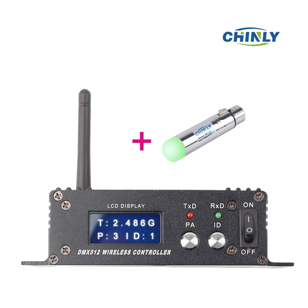 DMX512 126 Channels Wireless Receiver & Transmitter 2.4G ISM LED