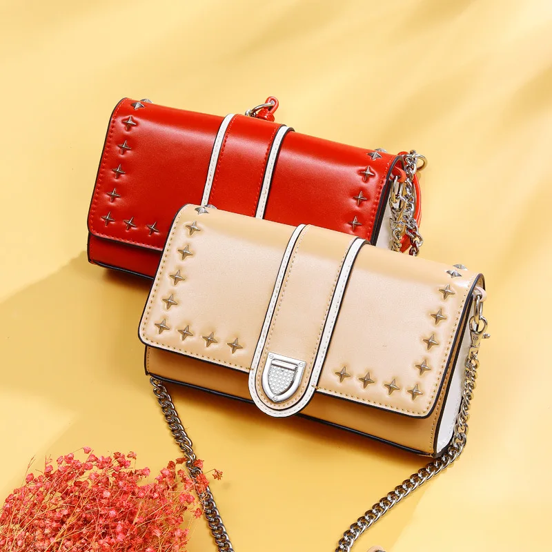 

JIULIN gage Girl 2019 New Mini Chain Small Square Lady One Shoulder Slant s bagss