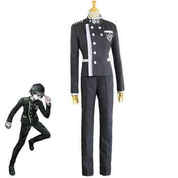 

Japanese Game Danganronpa V3 Saihara Shuuichi Cosplay Costume Anime School Uniform Halloween Outfit Custom Made Coat+Pants+Hat