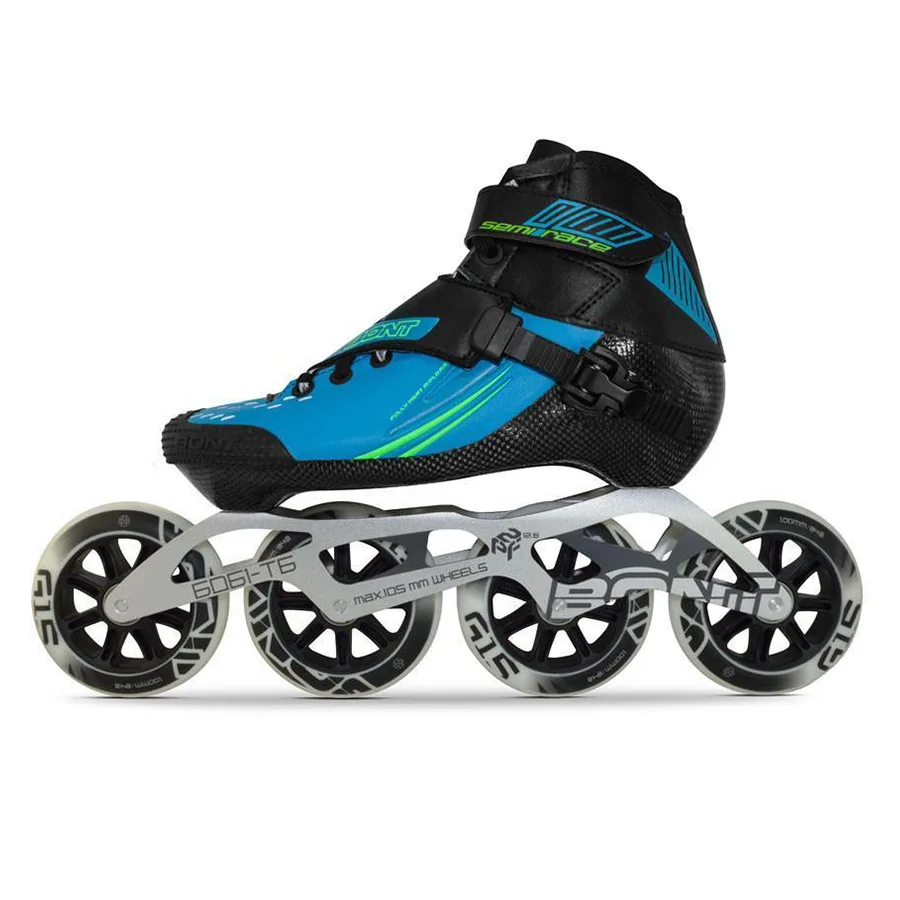 

100% Original Bont Semi Race 2PT 195MM 3PF/2PF 6061 PACKAGE Speed Inline Skates Heatmoldable Carbon Fiber Boot G15 Wheel Patines