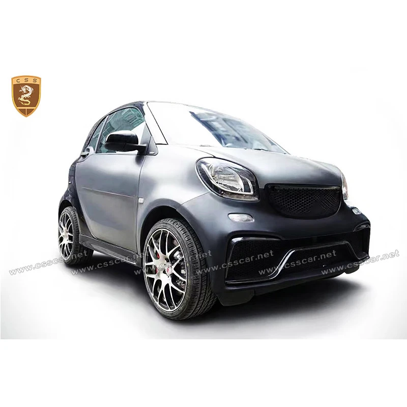 

FRP CF Fiber Glass Body Kits Fit For 2015-2017 Smart Fortwo C453 A Style Body Kit Bumper Side Skirts Roof Spoiler Wing