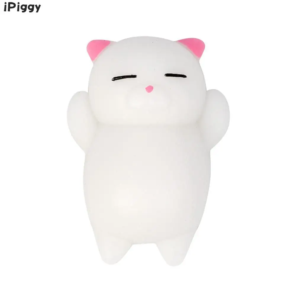 Kawaii Toys Stress Reliever Decor Xmas Gifts Cute Mochi Squishy Cat Squeeze Soft Slow Rising Kids Adult Healing Fun | Игрушки и хобби