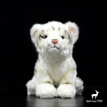 

Cute White tiger doll toy real life plush Bengal tiger dols soft toys present model