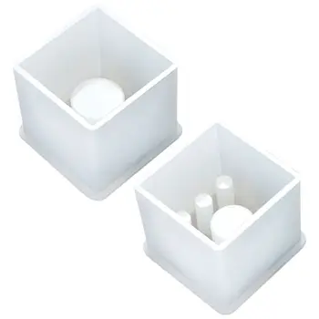 

High Mirror DIY Crystal Epoxy Flower Insert Silicone Mold Handmade Flowerpot Aquatic Plant Potted Pen Holder Making Molds