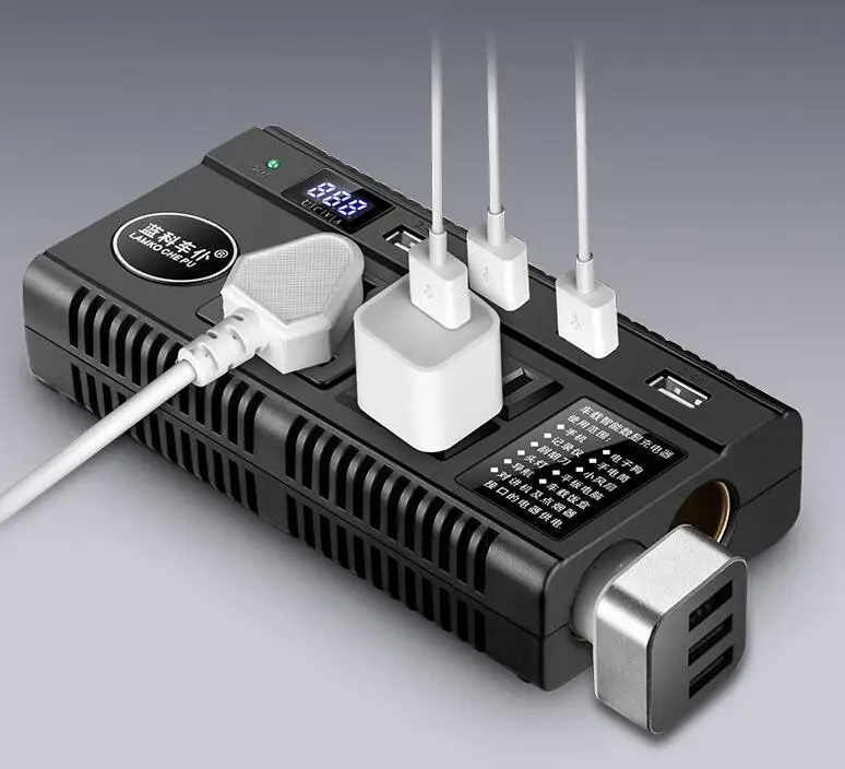 Mini Car inverter 12V / 24V to 220V household power Mini Car inverter 12V / 24V to 220V household power