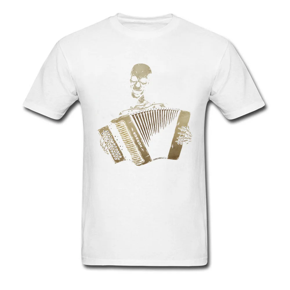 Custom T Shirts Graphic O Neck The Piano Accordion Blues 100% Cotton Men Tops Tees Slim Fit Short Sleeve Tee-Shirts The Piano Accordion Blues white
