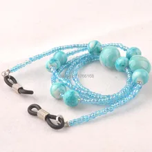 20 шт. Буле акриловые Бусины Очки Солнцезащитные очки для женщин очки цепи шнура Держатель с отличным силиконовые заканчивается