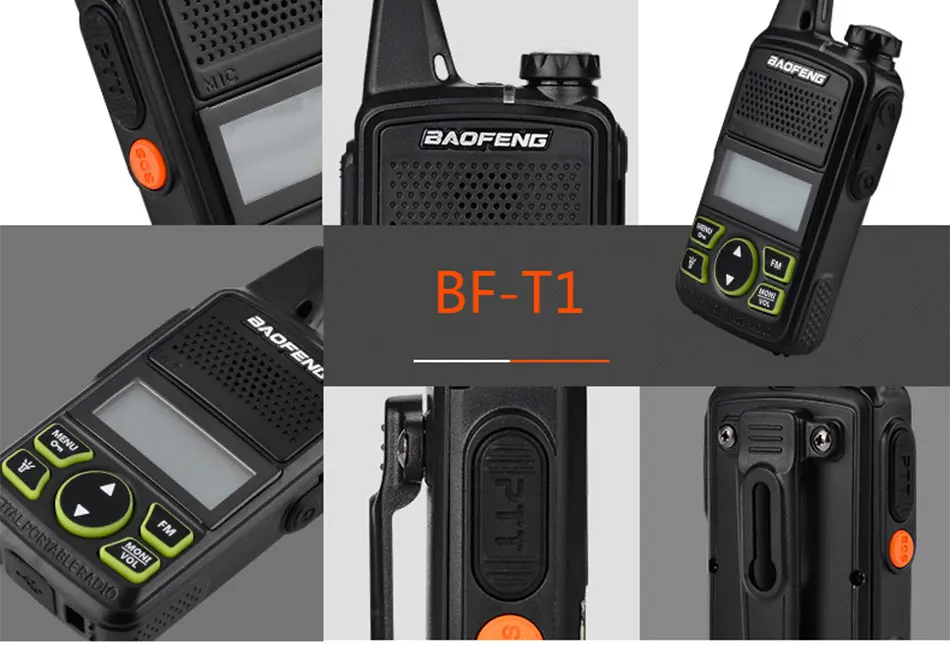 BaoFeng BF-T1 частота 400-470MHz 20 каналов мини ультра-тонкий микро Вождение BaoFeng отель Civil Walkie Talkie