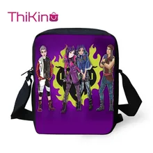 Thikin Descendants Shoulder Messenger Bag Crossbody School Supplies for Girls School Supplies Shopping Bags Mochila Infantil