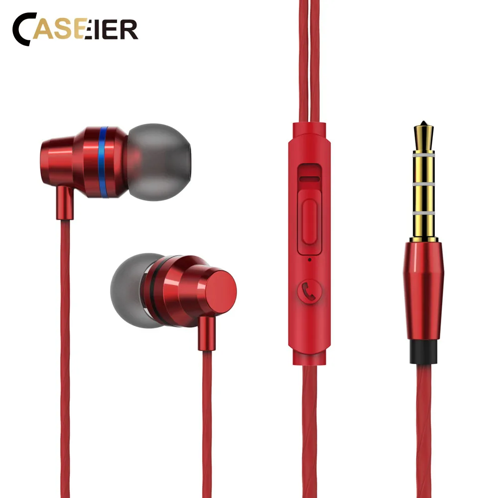Проводные наушники CASEIER In Ear Стерео Игровые Auricul музыкальные спортивные с