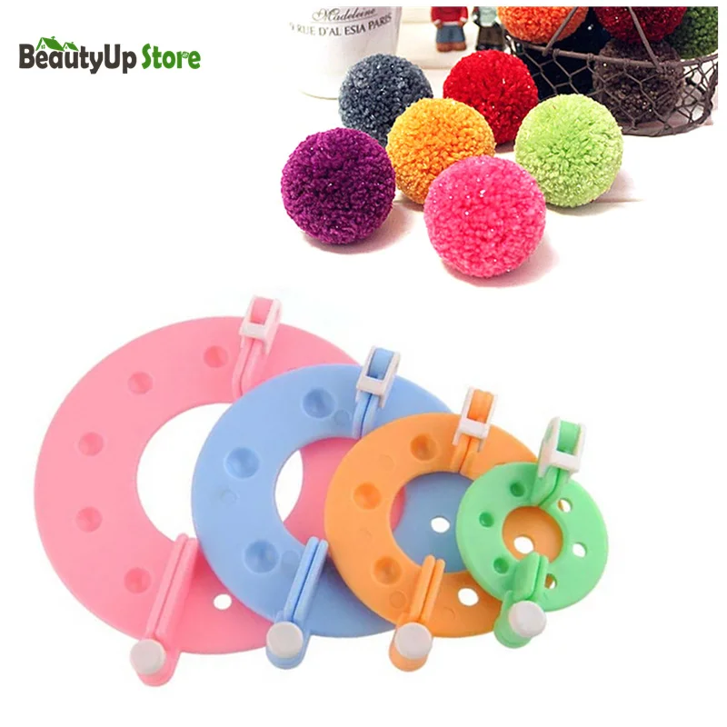 Buy Mayitr 4 Sizes Pompom Maker Fluff Ball Weaver Needle DIY Craft