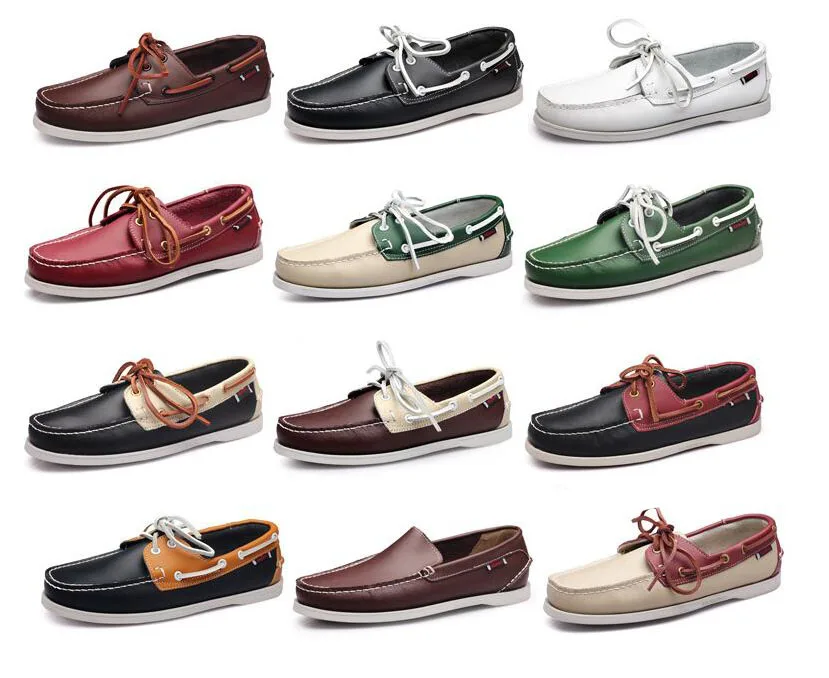 

2019 spring summer new fashion men lace-up leather casual shoes men trend shoes loafers Driving Shoes