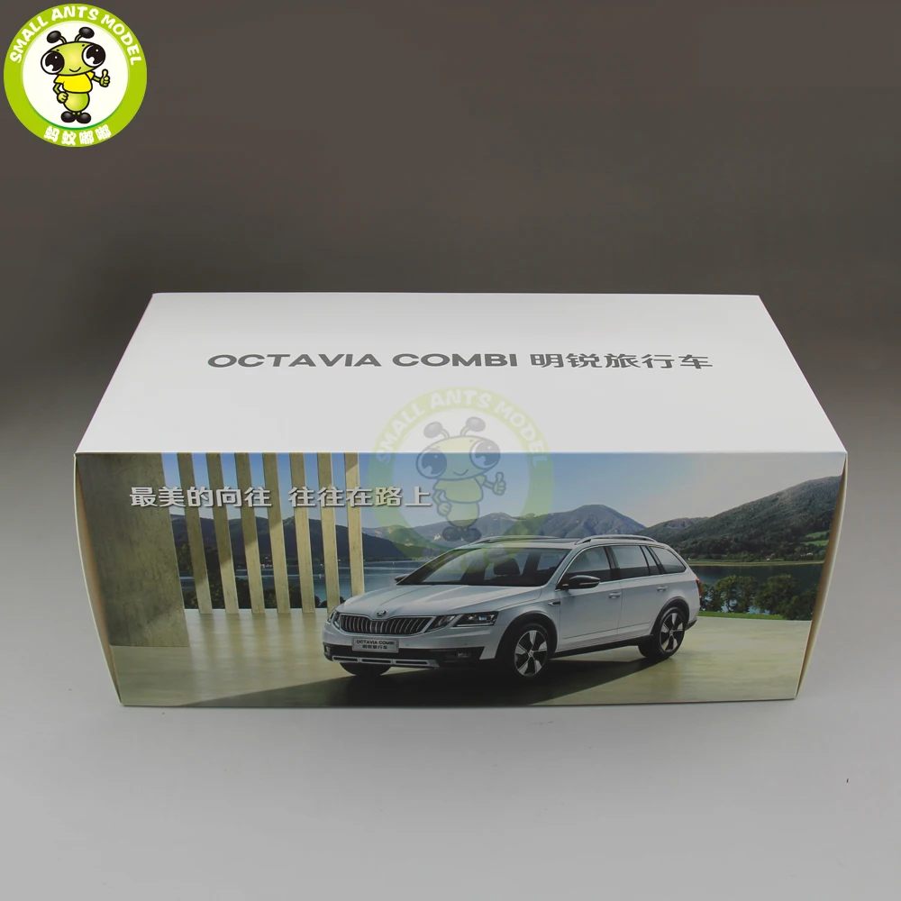 1/18 Skoda Octavia Combi Wagon литой металл модель автомобиля игрушка день рождения девочки мальчика подарок белый