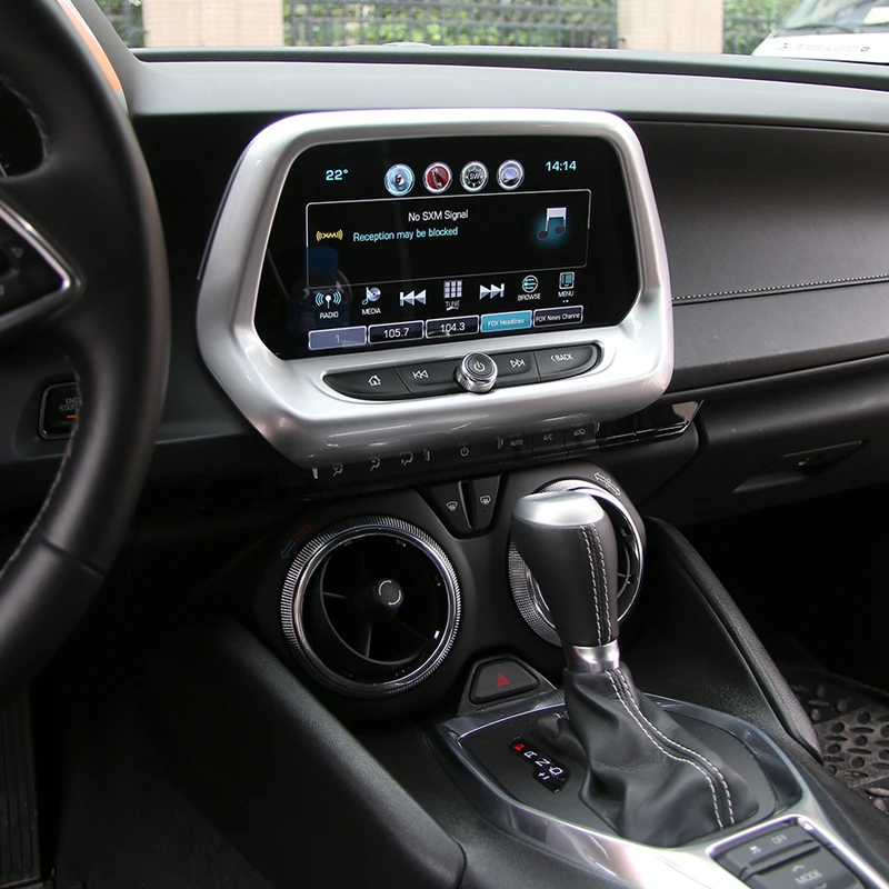 SHINEKA ABS 5 цветов gps навигационная панель Крышка медиа экран Рамка 8,0 дюймов 6th Gen для Chevrolet Camaro+ Автомобильный Стайлинг