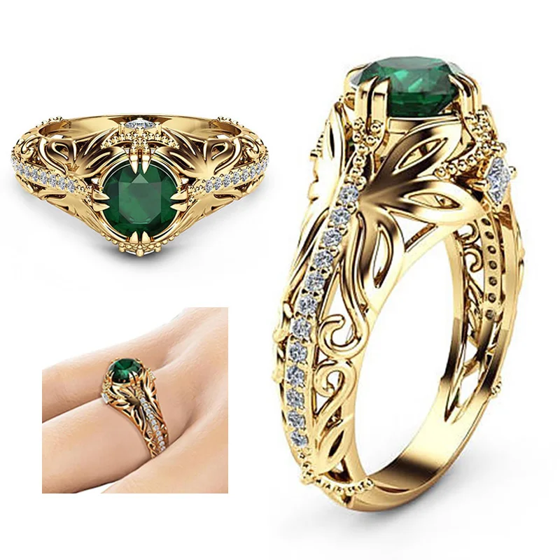 

Fashion luxury Rings For Women Engagement Wedding Ring Anillos Ladies Jewelry Party Princess Ring Zirconia Crystal Jewellery