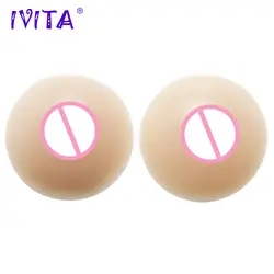 IVITA 500 г одежда высшего качества реалистичные силиконовые формы груди круглый поддельные грудь для Трансвестит транссексуал мастэктомии