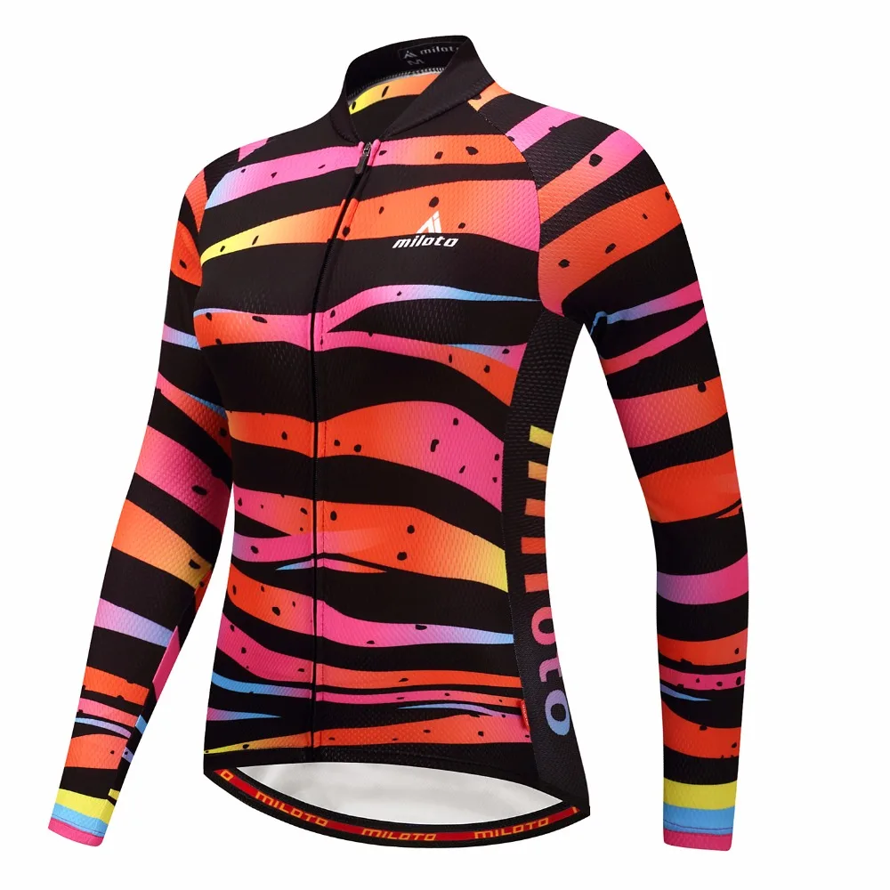 MTB велосипед длинный Джерси Женская одежда для велоспорта Одежда для девочек Ropa Ciclismo Гонки с длинным рукавом велосипедный Топ Майо рубашки спортивные