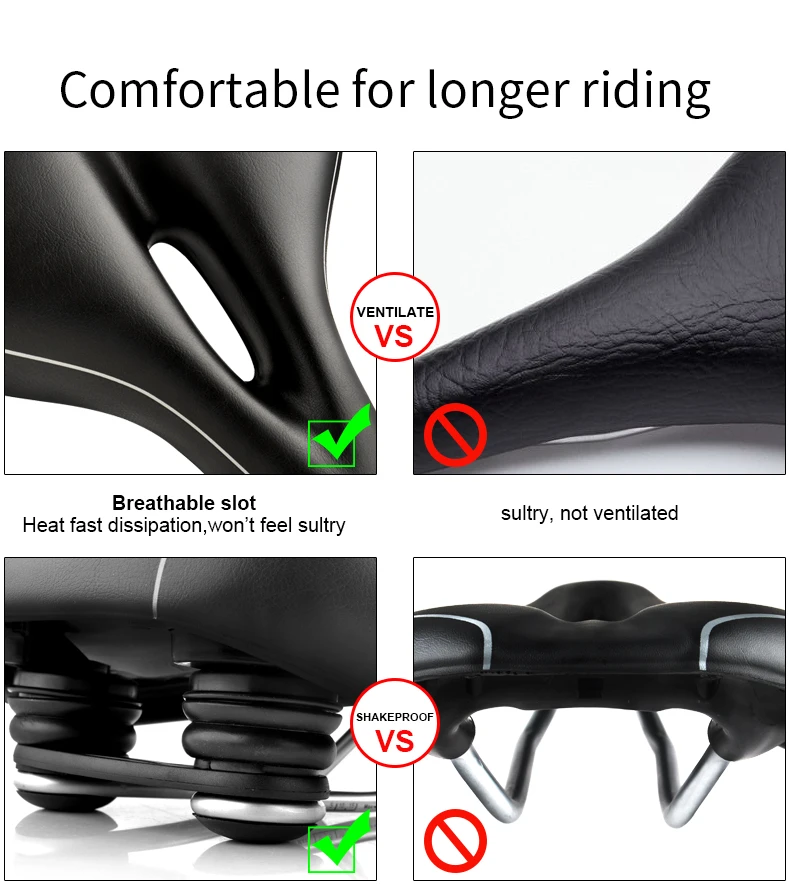 EasyDo Bike Saddle For Bicycle Hollow MTB Bike Cushion One-Piece Thicken Foam Saddle Comfortable Cycling Accessories Part