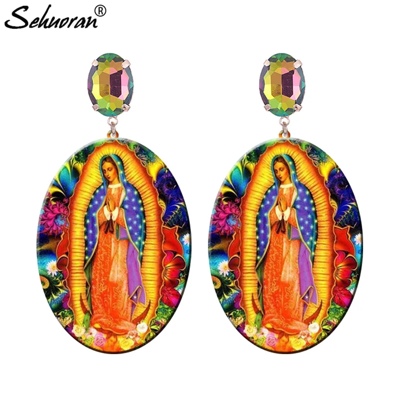 

Sehuoran Large Pendients Brincos Drop Earrings For Woman Boho Long Statement Earrings Fashion Jewelry